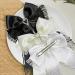 Lace Ribbon Bow Hair Clip Princess Bowe Legant Trace Hair Bow Heart Bowknot Ribbon Hairpin Black - Buy Online on GoSupps.com