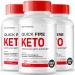 Quick Fire Keto Capsules QuickFire Advanced Formula Supplement Pills - Maximum Strength Quick Fire Health and Wellness Capsules All Natural Keto Pills QuickFire Keto Reviews (3 Pack)