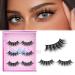 Barbiely Fluffy Mink False Eyelashes - Cat-Eye Look - Handmade Luxurious Volume - 3 Pairs Pack - Buy Online on GoSupps.com
