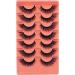 JIMIRE Fox Eye False Eyelashes Faux Mink Eyeliner Effect Cat Eye Lashes Natural Look Angled Winged Fake Eyelashes Pack 7 Pairs Q - Buy Online on GoSupps.com