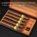Travel Cigar Humidor Case with Humidifier Portable Cigar Humidor for 5 Cigars Waterproof Airtight Durable and Crushproof Cigar Box Gift for Men - Buy Online on GoSupps.com