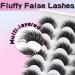 Losha Lashes 14 Pairs Fluffy Cat Eye 3D False Eyelashes | Soft & Comfortable Fake Lashes for Stunning Eyes - Buy Online on GoSupps.com