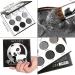 Gray Eyeshadow Palette - Black, Grey, White, Silver | Blendable Smokey Eye | Long Lasting SFX Makeup for Halloween & Goth Looks - Buy Online on GoSupps.com