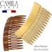 Camila Paris CP2943 French Hair Side Comb 3 inch Small Brown Flexible Durable Cellulose Hair Combs Strong Hold Hair Clips for Women No Slip Styling Girls Hair Accessories Made in France - Buy Online on GoSupps.com