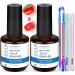 LOUINSTIC Gel Nail Polish Remover -Quickly Remove Gel Polish in 2-5 Minutes(2pcs) 2pcs gel polish remover&nail polish remover tool