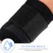 Buy Sports Wristband Brace - Elastic Nylon Sweatbands for Gym Football & Workouts - Carpal Tunnel Relief - Black Fitness Wrist Bands - Buy Online on GoSupps.com