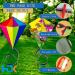 HENGDA KITE Prism Dinosaur Park & Diamond Kite Set - Easy-to-Fly for Kids & Adults - Excellent Fabric - Two Sets in Individual Packaging - Accessories Included (23x27in) - Buy Online on GoSupps.com