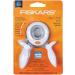 Fiskars 174360-1001 Medium Circle Squeeze Punch  1 Inch  White   Navy Blue