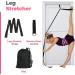 Leg Stretcher Strap for Flexibility - Adjustable Door Stretch Strap for Improved Leg Stretching - Door Flexibility Trainer Band for Dance, Cheer, Ballet - Black - Buy Online on GoSupps.com