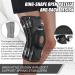 NEENCA Professional Knee Brace for Knee Pain Relief - Medical Knee Support with X-Strap Fixing System for Arthritis, Meniscus Tear, Injury Recovery - Large Black - Buy Online on GoSupps.com