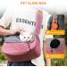 Flovippet Sling for Dogs & Cats | Breathable Dog Carrier Bag for Small Dogs (5kg) - Perfect for Outdoor Trips - Soft & Comfortable (Pink) - Buy Online on GoSupps.com