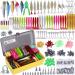 PLUSINNO Fishing Lures Baits Tackle Including Crankbaits, Spinnerbaits, Plastic Worms, Jigs, Topwater Lures , Tackle Box and More Fishing Gear Lures Kit Set, 102/67/27Pcs Fishing Lure Tackle 302Pcs Fishing Lures Kit