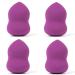 Beauty Junkees Makeup Sponge Blender Purple Pear Foundation Makeup Blender Sponge Liquid Cream Powder Blending Sponges Make Up Applicator Cosmetic Blenders Wet Dry Beauty Sponge Latex Free 4PC PURPLE BLENDER