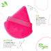 LAC 3 Powder Puff Face Triangle - Mini Velvet Makeup Sponges for Pressed & Loose Foundation (Pink) - Buy Online on GoSupps.com