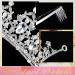 4 Pack Queen Crowns: Crystal Rhinestone Tiara Headbands for Women and Girls - Perfect for Pageants, Birthdays, Wedding, Cosplay - Silver Tiara Comb Set - Buy Online on GoSupps.com