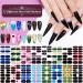 448-Piece Nail Wraps Full Stickers for Short Nails - Various Patterns for DIY Nail Art (Fresh Design) - Includes Nail Files - Women and Girls - Buy Online on GoSupps.com
