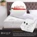 Kesser Double Heat Under Bed Blanket 160x140cm | Remote Control | 2 Temperature Zones | Automatic Switch-Off | Soft Fleece Heating Pad - White Pattern - Buy Online on GoSupps.com