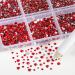 Buy Beadsland 7200PCs Flatback Rhinestones | Clear Nail Gemstones for Handicrafts | Mixed Sizes with Wax Pencil Kit | SS3-SS10 Light Red & Light Siam - Buy Online on GoSupps.com