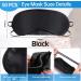 50 Pieces Blindfold Eye Cover Sleep Mask Blind Folds for Game 4 Layers Blindfold Sleeping Masks Soft Sleep Mask Bulk with Nose Pad and Elastic Strap for Games Party Travel Sleep Women Men Black - Buy Online on GoSupps.com