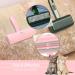 Petory Pet Hair Remover with Self Cleaning Base - Reusable Double Roller Lint Roller for Dog Cat Hair on Couch, Car Seat, Bedding, Clothes, Carpet - Pink - Buy Online on GoSupps.com