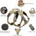 Heele Brown Dog Harness - Reflective Chest Harness with Robust Handle Breakout Buckle & Panic Clip - Perfect Fit for Your Dog - Buy Online on GoSupps.com
