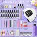 20-Color Gel Nail Polish & Acrylic Kit with Lamp & Files - Complete Salon Set for Beginners - Buy Online on GoSupps.com
