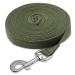 Tow leash dogs - 10m army green exercise line with padded handle -robust training leash from long -lasting nylon - running leash for large & small dogs 10m army -green shelepline