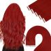 Youngsee tape extensions real hair red 30 cm extensions real hair tape red tape in extensions short real hair extensions tape red tape hair recovery real hair 20g #rot 30 cm 10 PCS #red