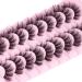 HeyAlice False Eyelashes - 10 Pairs of Wispy Mink Fluffy Cat Eye Lashes | 3D Natural Strip Lashes for a Glamorous Look - Buy Online on GoSupps.com
