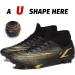 Patomio Eagle Men's Soccer Cleats - 10 Black - Ankle Support - Indoor/Outdoor Competition Training - Buy Online on GoSupps.com