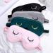 4 Pieces Sleep Eye Masks Silk Sleep Eye Cover Cute Lightweight Adjustable Eyeshade Mask Satin Night Eyeshade Covers for Women Men Sleep Travel Nap Gray Pink Black Green - Buy Online on GoSupps.com