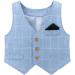 Famuka Baby Boys Gentleman Suit Set | Toddler Tuxedo Clothing | Blue | Size 120 - Buy Online on GoSupps.com