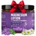 EMPURA Lavender Magnesium Lotion Nighttime Magnesium Cream with Chamomile Shea Butter & Jojoba Oil - Muscle Relief & Relaxation for Legs Arms Feet - Valentines Day Gifts for Her (4oz)