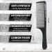Beardy Bro Carbon Kamm - Premium Break-Resistant Styling Comb for Men | Ideal for Beard & Hair Care (1 Piece 2nd Baber Kamm 122) - Buy Online on GoSupps.com