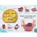 Hoseay Baby Weaning Set - 5 Pcs Silicone Feeding Set with Suction Bowl, Plate, Fork, Spoon, Bib - Baby Led Weaning Supplies for Kids/Toddlers in Pink - Buy Online on GoSupps.com