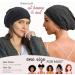 Silk Lined Sleep Cap for Curly Hair - 100% Mulberry Silk Bonnet in Grey | Hat Hut - Buy Online on GoSupps.com