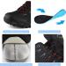 SHULOOK Men's Waterproof Hiking Shoes - Non Slip Lightweight Ankle Boots, Size 13 Black/Red - Buy Online on GoSupps.com