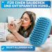 Bluepet Fellfein Bathing Brush for Short Hair Dogs & Cats - Rubber Cover Massage Effect Removes Loose Hair & Dirt - Ideal for Bathing & Grooming - Buy Online on GoSupps.com
