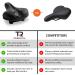 Memory Foam Bike Seat Cushion - Universal Fit, Shock-Absorbing, Extra-Wide - for Peloton & Comfort Biking - Men & Women by TrekRascal - Buy Online on GoSupps.com