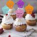 Sweet One Cupcake Toppers Two Sweet Birthday Cupcake Toppers Ice-cream Themed Dessert Picks Baby Girl Birthday Party Decoration - Pink & Purple Glitter - Buy Online on GoSupps.com
