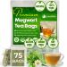 Lavendium Premium 75 Mugwort Leaf Tea Bags 100% Natural and Pure Mugwort Leaves. Loose Leaf Mugwort Herbal Tea. No Sugar No Caffeine No Gluten Vegan.