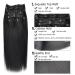 Buy 50cm Clip-In Extensions - 10pcs 160g 100% Remy Real Hair - Smooth Hair Parts - Black (1#) - International Shipping - Buy Online on GoSupps.com