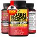 DEDICAD 17in1 Mushroom Complex Supplement - 30000Mg with Lions Mane Cordyceps Sinensis Reishi & More - Support Mood Memory & Immune System - 90 Capsules for 45-Day Supply