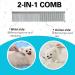 Candure Dematting Comb for Dog and Cat - Double Sided Deshedding Tool for Small, Medium & Large Dogs - Removes Knots and Tangled Hair - Blue - Buy Online on GoSupps.com
