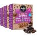 Healthy Crunch Rice Crispy Squares - Double Chocolate Flavor 6 Units x 132g Nut-Free Snacks for Adults and Kids - Perfect Rice Krispies Squares Snack Food - Ideal for Lunchboxes and On-the-Go Treats - Buy Online on GoSupps.com