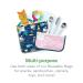 Green Sprouts Reusable Insulated Sandwich Bags - Aqua Llamas (2 Pack) | Eco-Friendly & Safe for 6+ Months - Buy Online on GoSupps.com