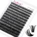 Fadlash cluster eyelash extensions single eyelashes 60d 0.07 d Curl 12-18mm Extensions 200PCs DIY eyelash extension at home 12-18mm DH-60D-07-D