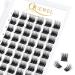 Eyelashes Individual Quewel individual eyelashes lashes curl 16mm eyelash segments wide foundation individual eyelashes for eyes make-up DIY eyelash extensions (lovely 02-c-16mm) 1 piece (1 Pack) lovely 02-c-16mm