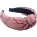 Topkids Accessories Checkered Knot Alice Bands Adult Women Hair Accessories for Women Hair Bands for Women Thick Headband Womens Headbands Head Bands Adult Women Wide Headbands (Pink) - Buy Online on GoSupps.com