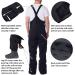 Alpine Swiss Men's Insulated Snow Bib Overalls - Waterproof Winter Ski Pants (Small, Black) - Buy Online on GoSupps.com